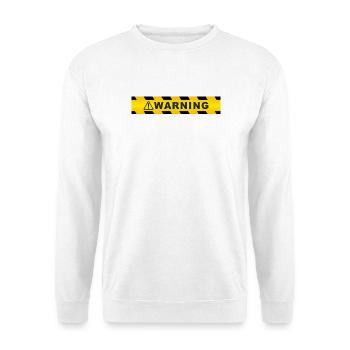 Sicherheitswarnband - Unisex Pullover - Weiß - Vorne - Alina (178cm) & Michal (187cm)