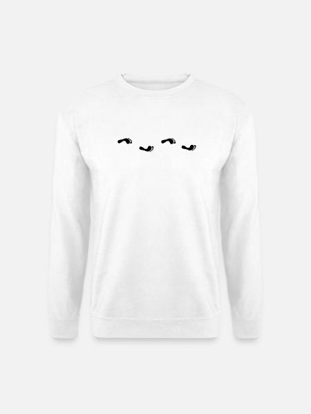 Footprints - Unisex Sweatshirt - white