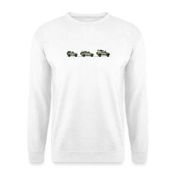 Défenseur - 90, 110 et offroad - Sweat-shirt Unisexe - blanc - Devant