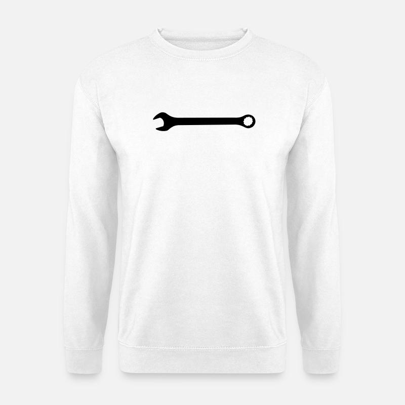 wrench tool profession - Unisex Sweatshirt - white