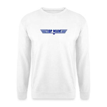 Mom gift top TOPMUM - t-shirt, mug, sweatshirt - Unisex Sweatshirt - white - Front