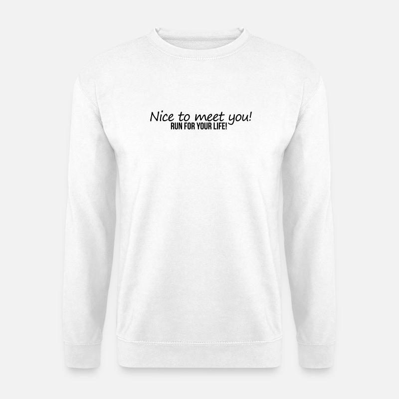 Nice To Meet You - Unisex Sweatshirt - white