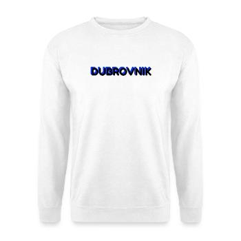 Dubrovnik lettering in 3D design - Unisex Sweatshirt - white - Front