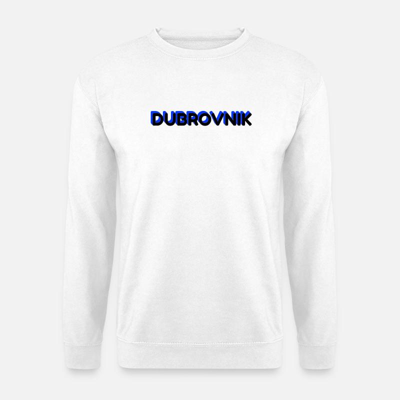 Dubrovnik lettering in 3D design - Unisex Sweatshirt - white