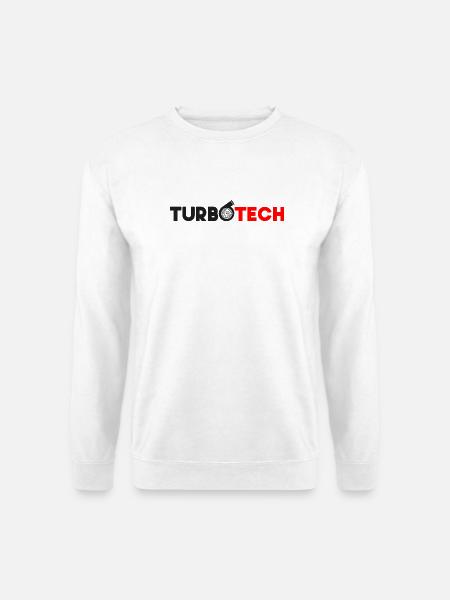 Turbotech - Red & Black Turbo-Charger - Unisex Sweatshirt - white