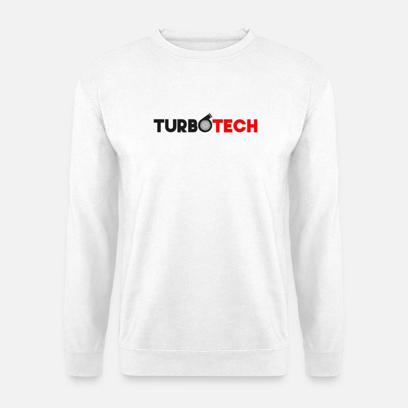 Turbotech - Rot & Schwarz Turbo-Lader - Unisex Pullover - Weiß