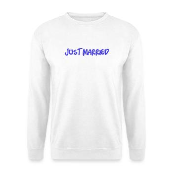 PAAR. ICH HABE GERADE GEHEIRATET. Junggesellinnenabschied. VALENTINSTAG. MARIES - Unisex Pullover - Weiß - Vorne