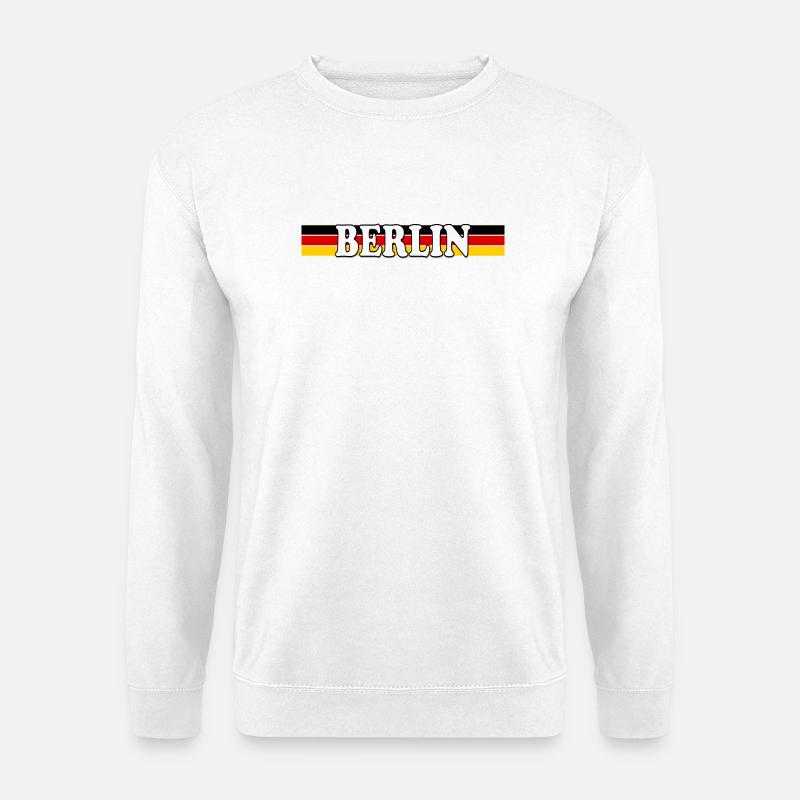 Berlin German Flag Headband - Unisex Sweatshirt - white