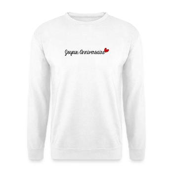 20. 20 ANS. 20e ANNIVERSAIRE. ANNIVERSAIRE 20 ANS. - Sweat-shirt Unisexe - blanc - Devant