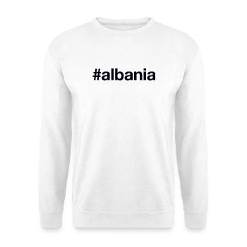 ALBANIA Hashtag Albanien - Unisex Pullover - Weiß - Vorne