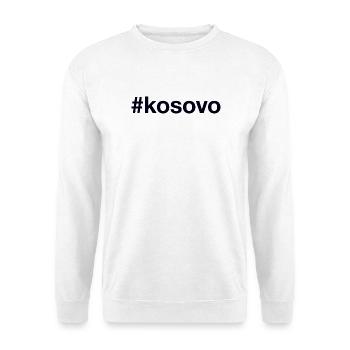 KOSOVO Hashtag - Unisex Sweatshirt - white - Front