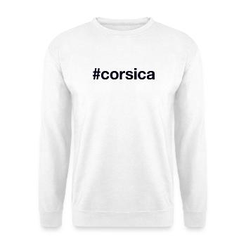 CORSICA Hashtag Korsika - Unisex Pullover - Weiß - Vorne