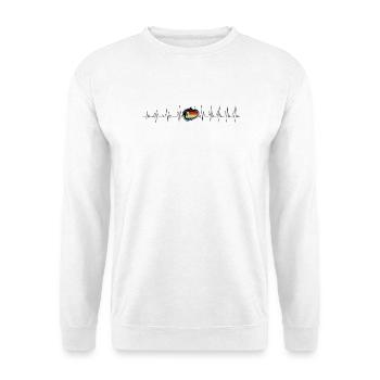 Vintage Climber s Heartbeat - Unisex Sweatshirt - white - Front