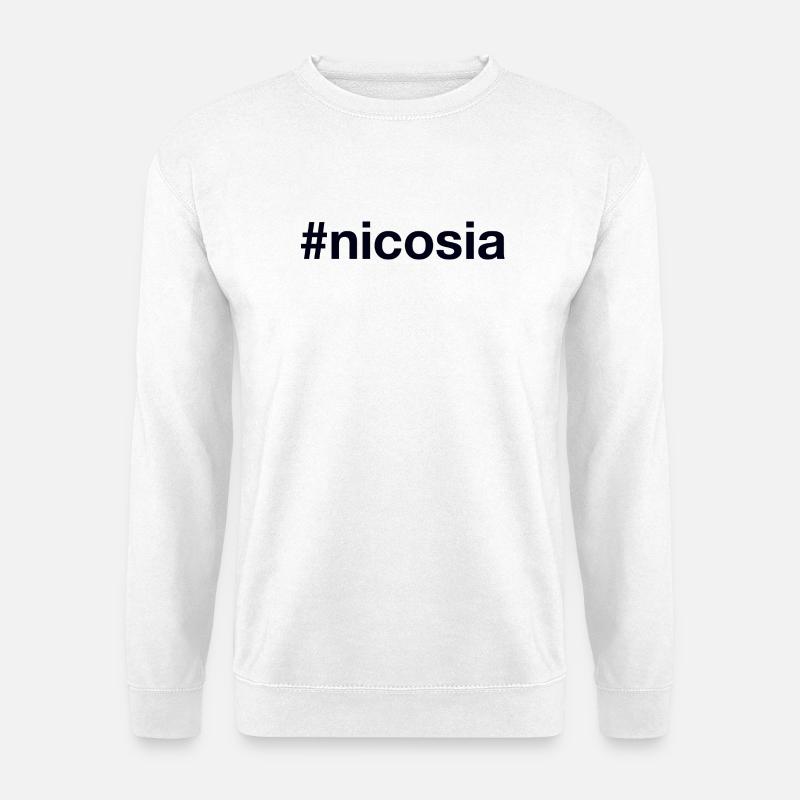 NICOSIA Hashtag Nikosia Cyprus Zypern - Unisex Pullover - Weiß