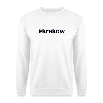 CRACOVIE Hashtag Cracovie Pologne Pologne - Sweat-shirt Unisexe - blanc - Devant