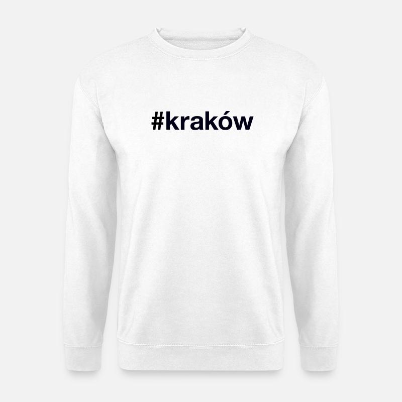 KRAKOW Hashtag Krakau Poland Polen - Unisex Pullover - Weiß