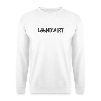 Silhouette de tracteur agricole - Sweat-shirt Unisexe - blanc - Devant