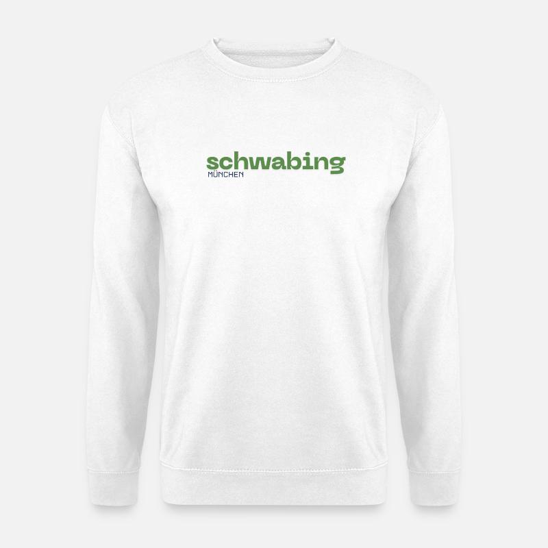 Schwabing Quartier de Munich - Sweat-shirt Unisexe - blanc