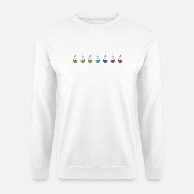 Chemie Experiment im Labor - Unisex Pullover - Weiß