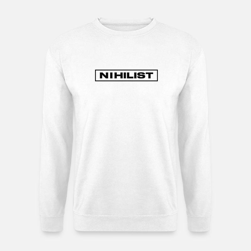 NIHILIST_DARK - Unisex Sweatshirt - white