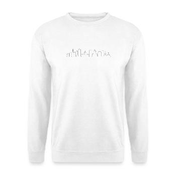 Silhouette de Buffalo - Sweat-shirt Unisexe - blanc - Devant