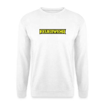 Feuerwerk Neon Schriftzug - Unisex Pullover - Weiß - Vorne