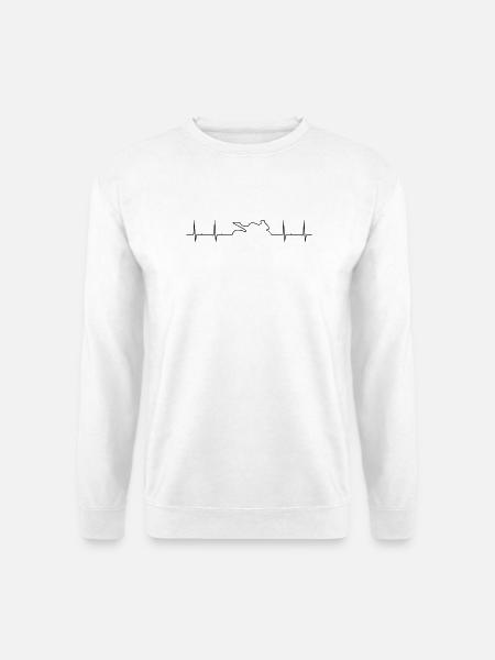 Motorrad - Unisex Pullover - Weiß