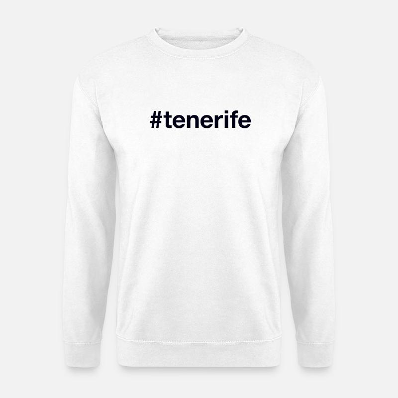 TENERIFFA Spanien Spain Hashtag - Unisex Pullover - Weiß