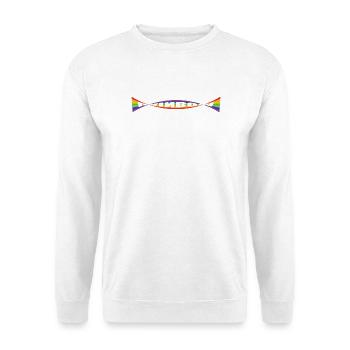 Rainbow flag Variation - Unisex Pullover - Weiß - Vorne
