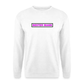 Bester Mann - Unisex Pullover - Weiß - Vorne