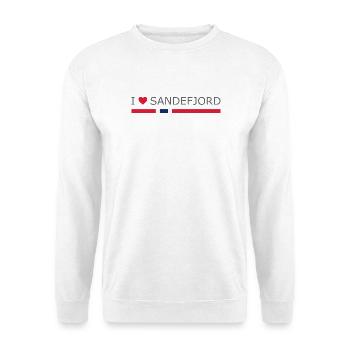 I love Sandefjord - Norway - Norge - Norwegen - Unisex Pullover - Weiß - Vorne