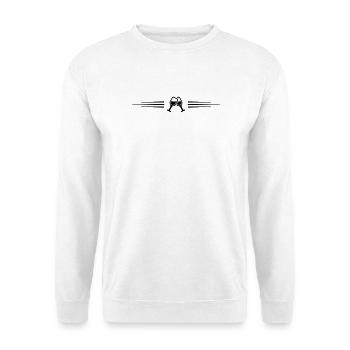 Wine Glasses Line - Unisex Sweatshirt - white - Front