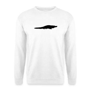 Alligator Silhouette - Unisex Pullover - Weiß - Vorne