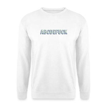 Alphabet 3D Kontrast - Unisex Pullover - Weiß - Vorne - Alina (178cm) & Michal (187cm)
