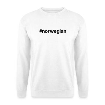 Hashtag norvégien Norvège Norvège Norge - Sweat-shirt Unisexe - blanc - Devant
