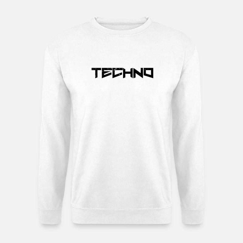 Techno - Unisex Pullover - Weiß