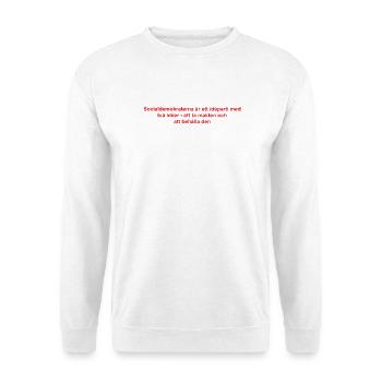 Modern abstract sound waves design - Unisex Sweatshirt - white - Front