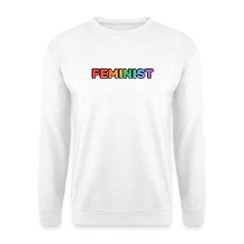 Arc-en-ciel FÉMINISTE - Sweat-shirt Unisexe - blanc - Devant