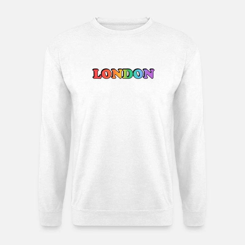 London LGBTQ Rainbow - Unisex Pullover - Weiß