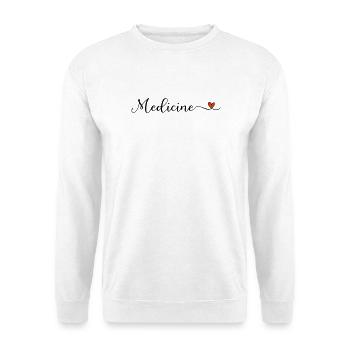 Medicine Heart Lettering - Unisex Sweatshirt - white - Front