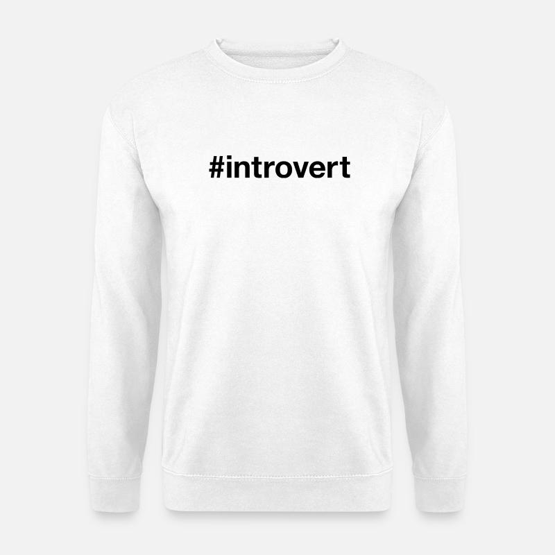 INTROVERT Hashtag - Unisex Pullover - Weiß