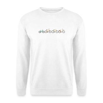 Parade cycliste chromatique - Sweat-shirt Unisexe - blanc - Devant