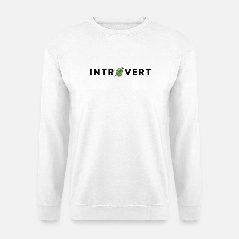 introvert - Unisex Pullover - Weiß