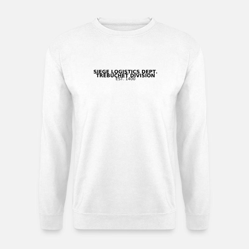 Siege Logistics Dept. – Trebuchet Division  - Unisex Pullover - Weiß