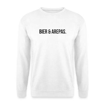 Beer & Arepas: A fusion of Colombia & German - Unisex Sweatshirt - white - Front