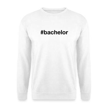 BACHELOR Hashtag - Sweat-shirt Unisexe - blanc - Devant