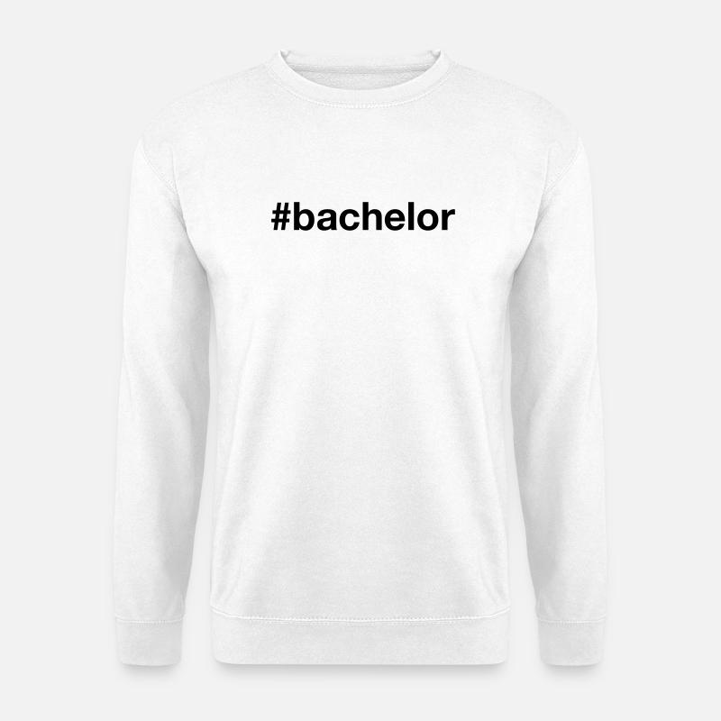 BACHELOR Hashtag - Unisex Pullover - Weiß