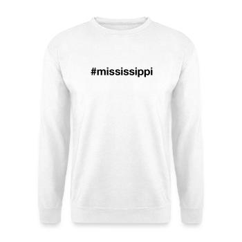 MISSISSIPPI Hashtag USA - Unisex Sweatshirt - white - Front
