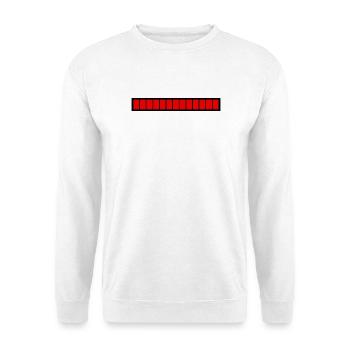 Barre de chargement rectangle Noir Rouge (100%) - Sweat-shirt Unisexe - blanc - Devant