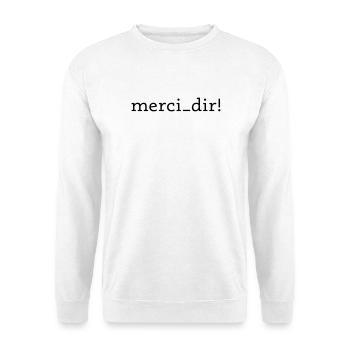 Thank you! - Unisex Sweatshirt - white - Front